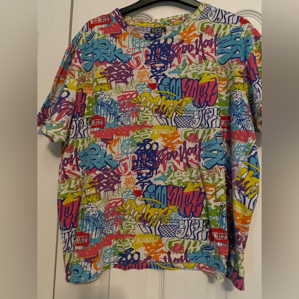 Zoo York Multicolor Graffiti Short Sleeve Tee